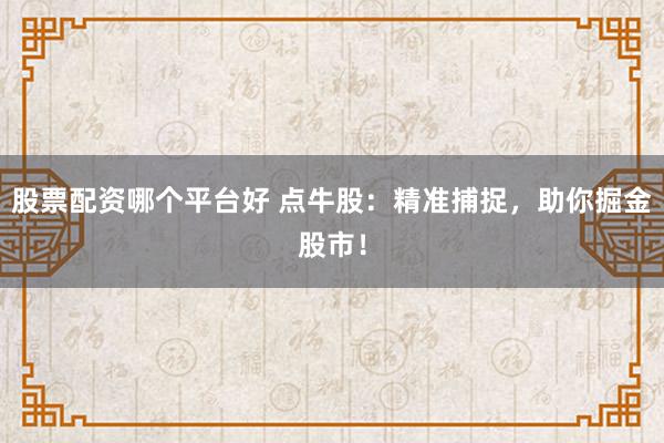 股票配资哪个平台好 点牛股：精准捕捉，助你掘金股市！