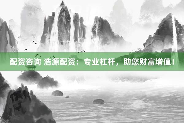 配资咨询 浩源配资:专业杠杆,助您财富增值!